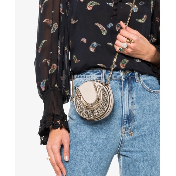 NWT Chloe Pixie Mini Metallic Crossbody Bag - Picture 4 of 8